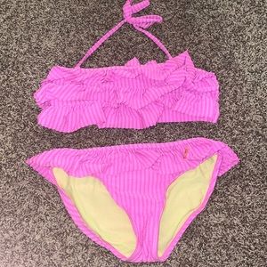 Jessica Simpson girls ruffle swimsuit set